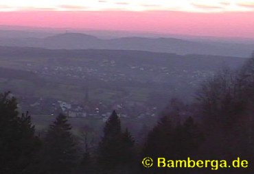 Sonnenuntergang über Bamberg