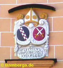 Wappen von Abt Alberich Degen von Ebrach